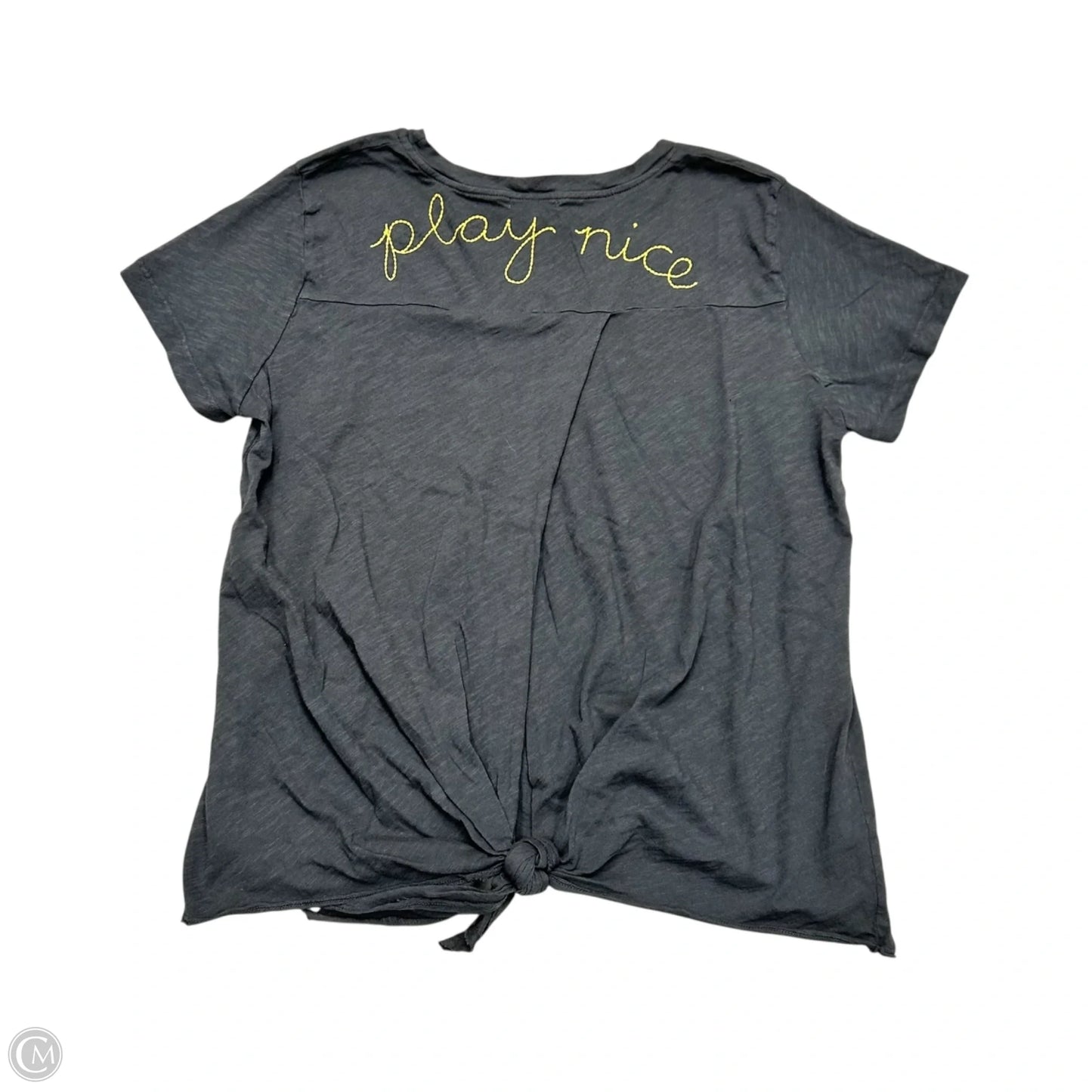 Top Short Sleeve Basic By Sundry In Grey, Size: L