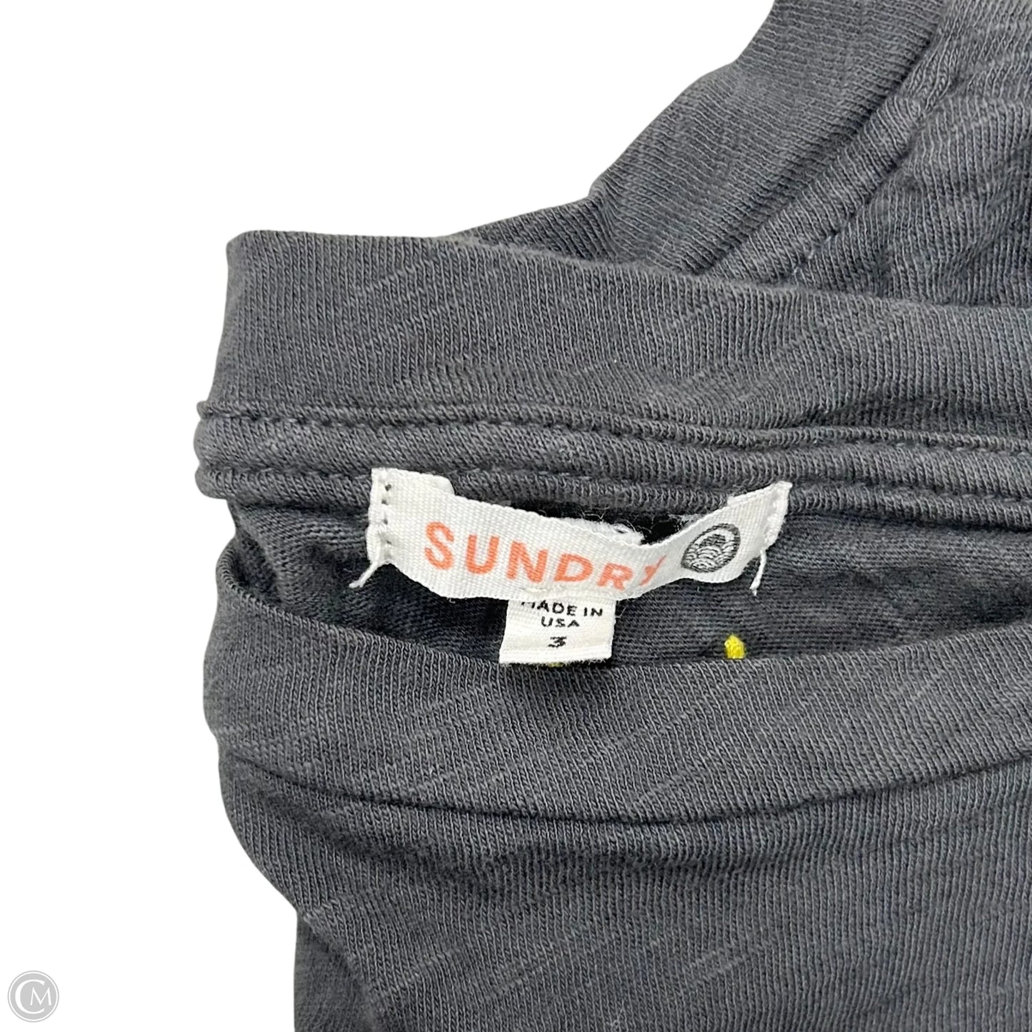 Top Short Sleeve Basic By Sundry In Grey, Size: L