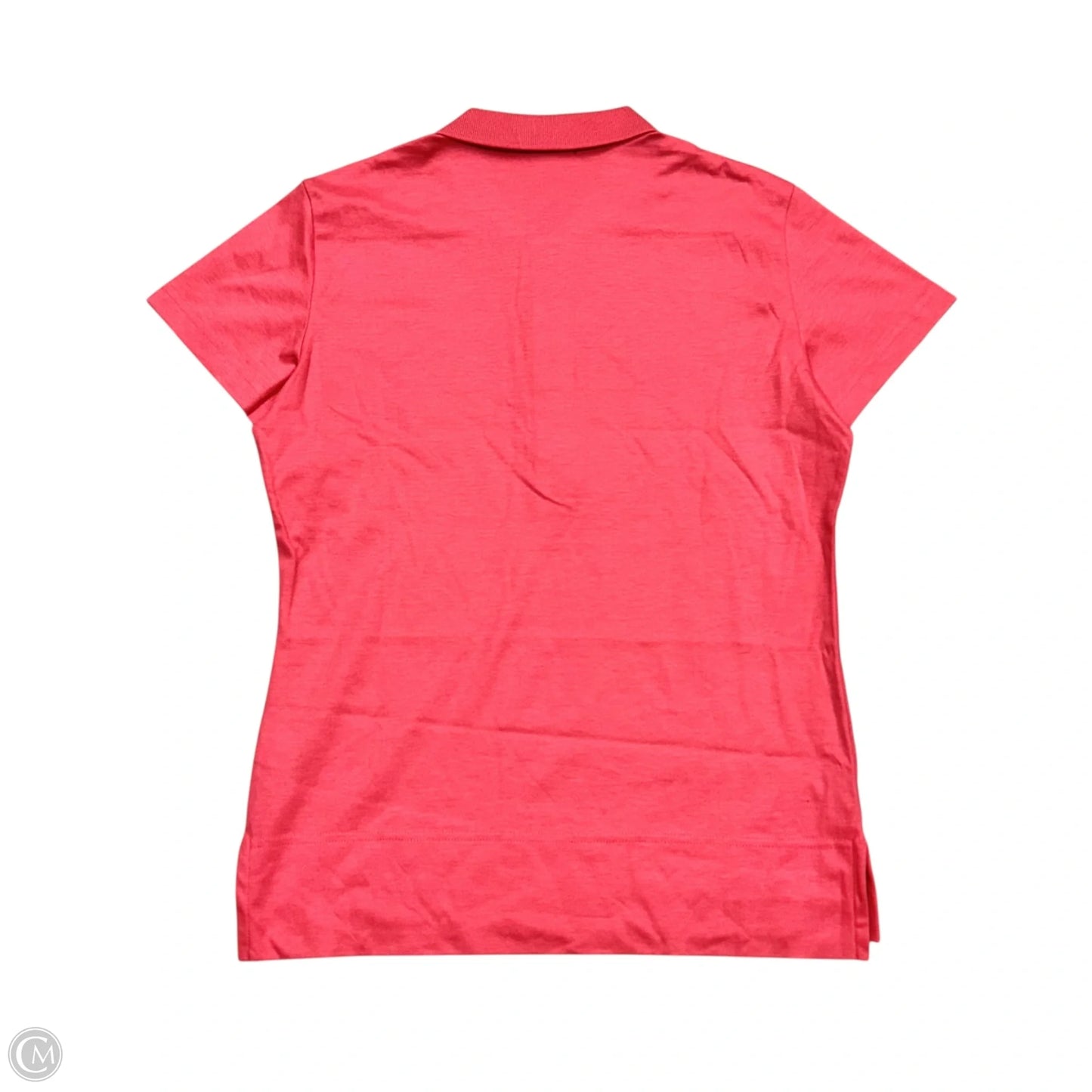 Top Short Sleeve Designer By Facconnable In Coral, Size: L