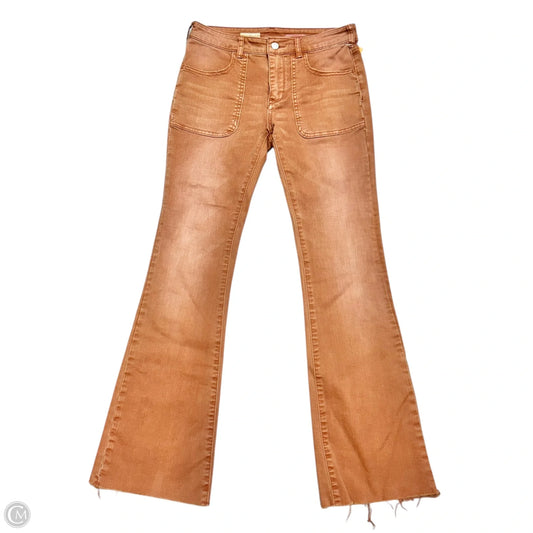 Jeans Boot Cut By Pilcro In Orange Denim, Size: 4
