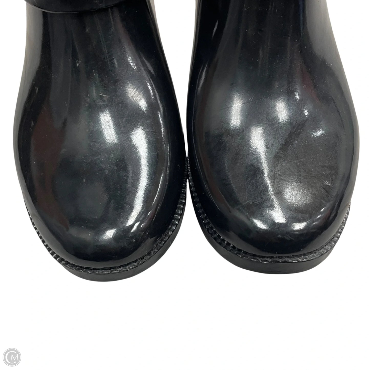 Boots Rain By Michael By Michael Kors In Black & Silver, Size: 9