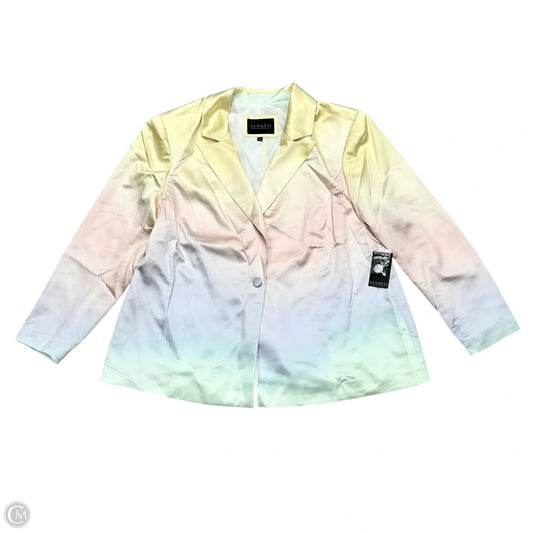 Blazer By Eloquii In Rainbow Print, Size: 1x