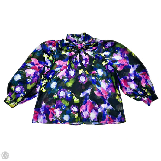 Top Long Sleeve By Eloquii In Multi-colored, Size: 1x