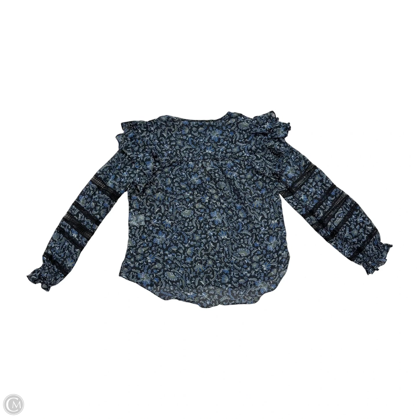 Top Long Sleeve By Veronica Beard In Floral Print, Size: S