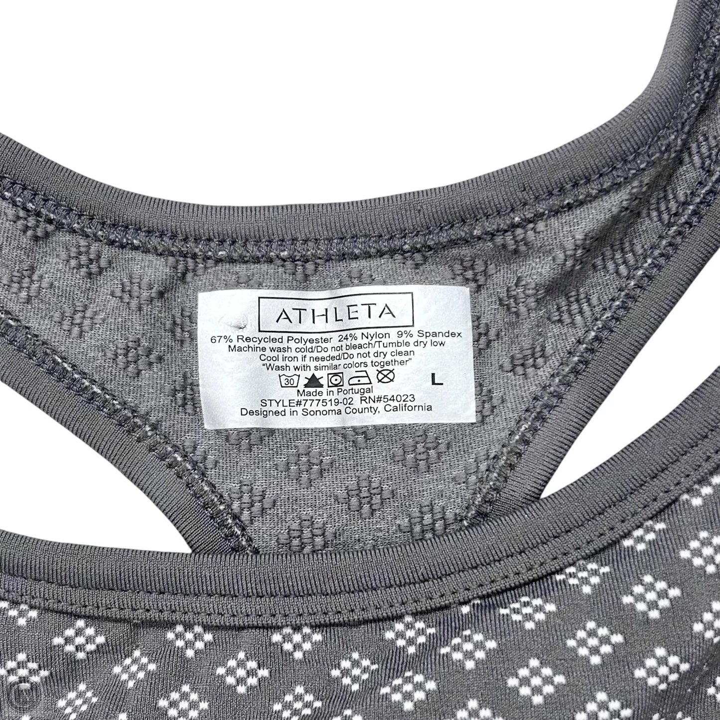 Athletic Tank Top By Athleta In Grey, Size: L