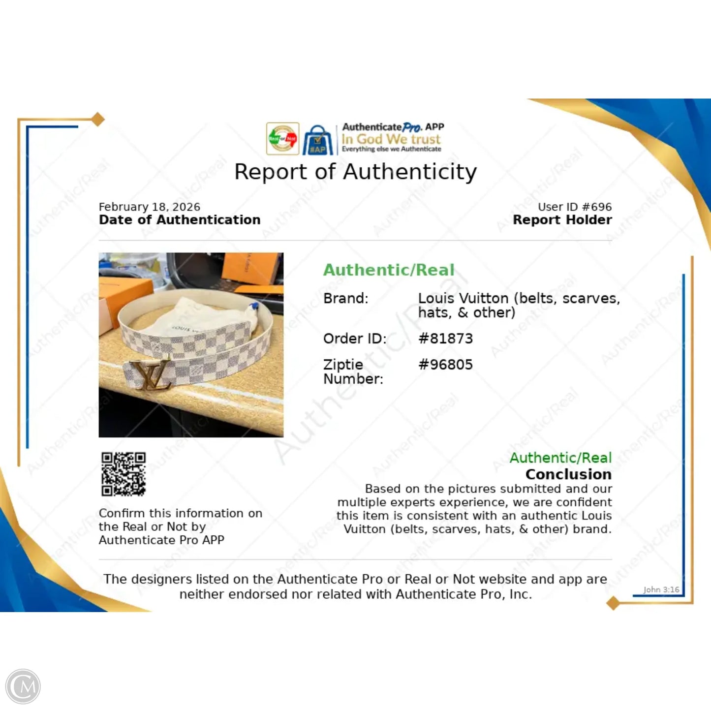 Belt Luxury Designer By Louis Vuitton, Size: Medium