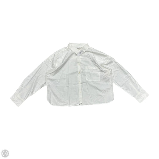 Top Long Sleeve By Loft In White, Size: Xxl