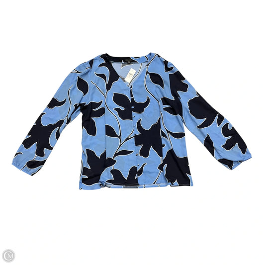 Top Long Sleeve By Ann Taylor In Blue, Size: Xxl