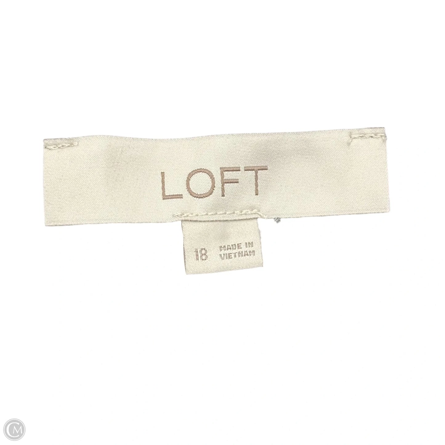 Dress Casual Short By Loft In Black, Size: 18