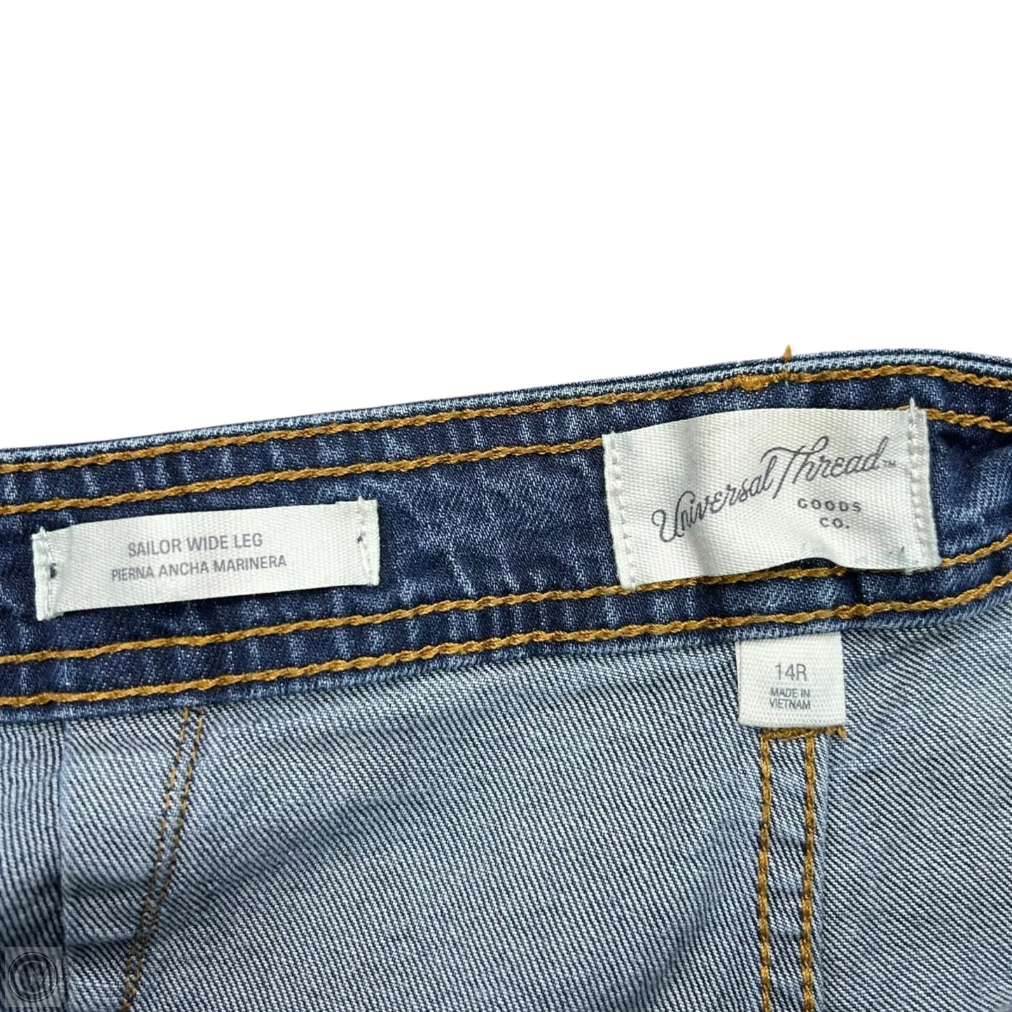 Jeans Wide Leg By Universal Thread In Blue Denim, Size: 14