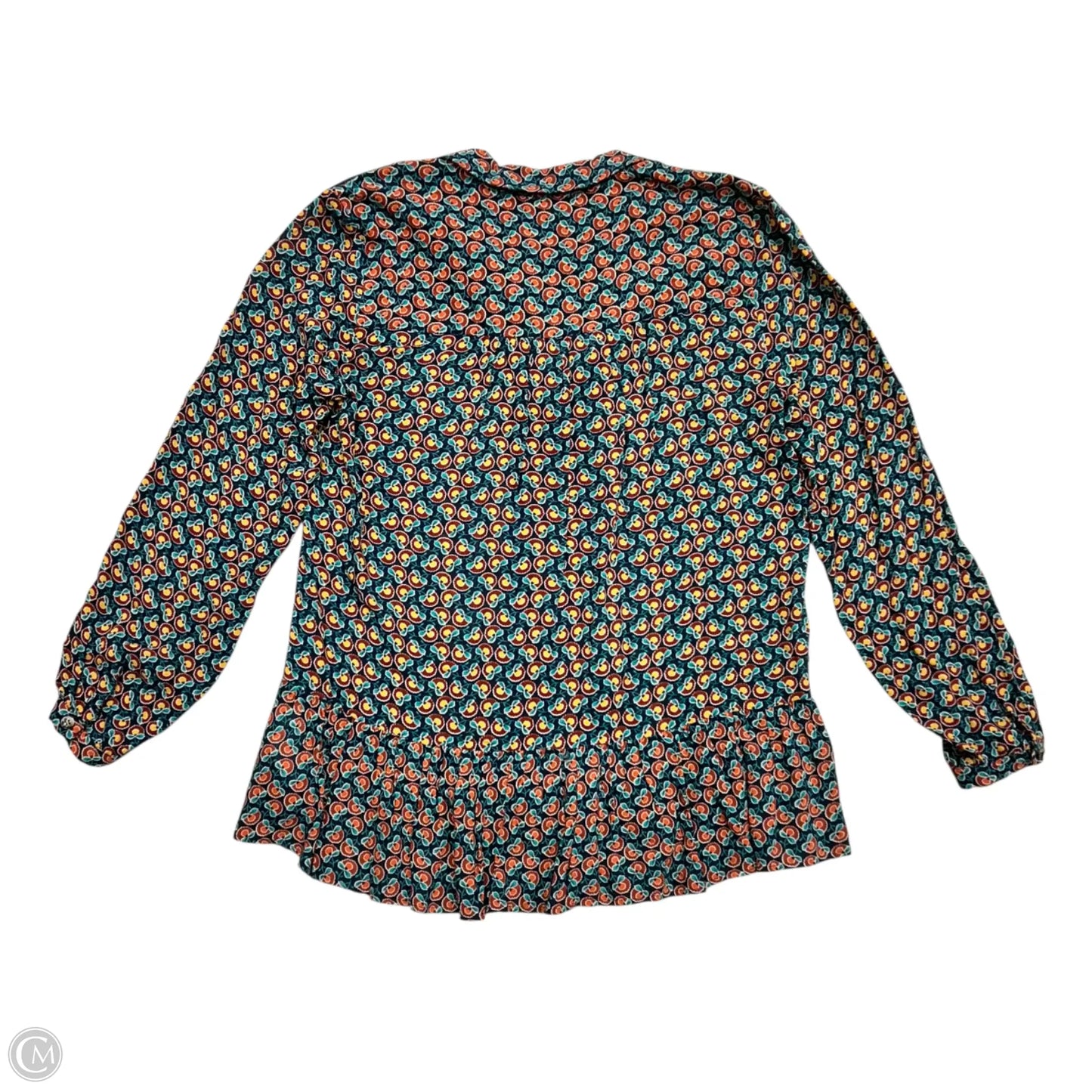 Tunic 3/4 Sleeve By Maeve In Blue & Orange, Size: Xs