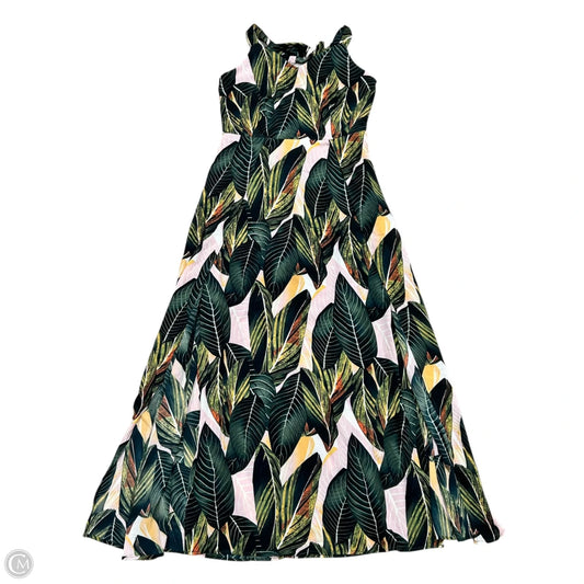 Dress Casual Maxi By Laishen In Green & Pink, Size: M