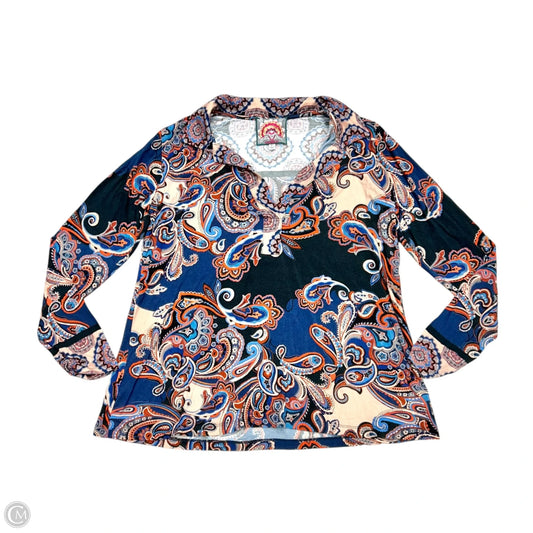 Top Long Sleeve By Johnny Was In Multi-colored, Size: M