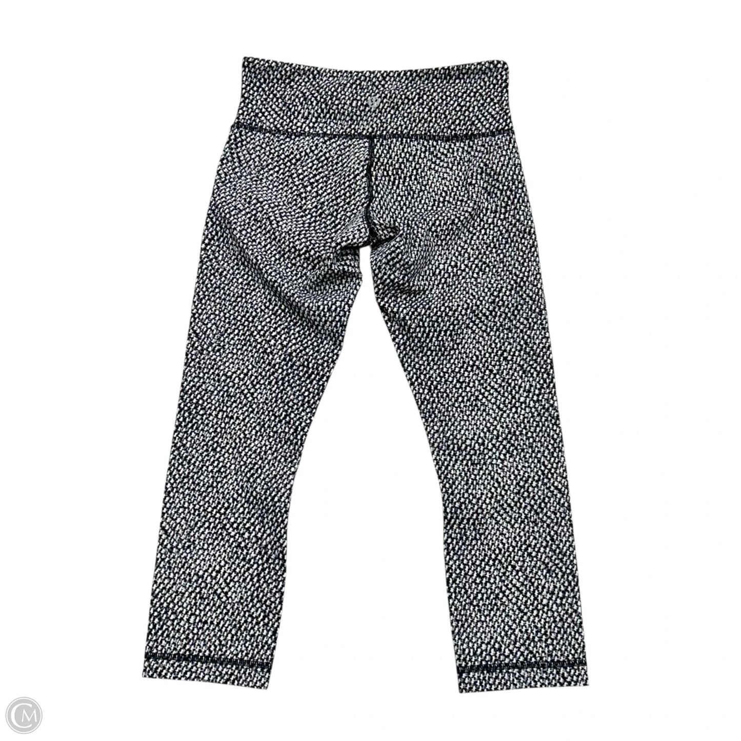 Athletic Leggings Capris By Lululemon In Black & White, Size: S