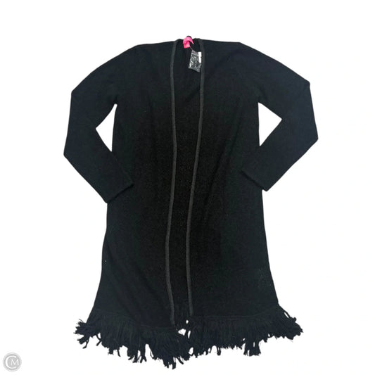 Sweater Cardigan Designer By Lilly Pulitzer In Black, Size: L