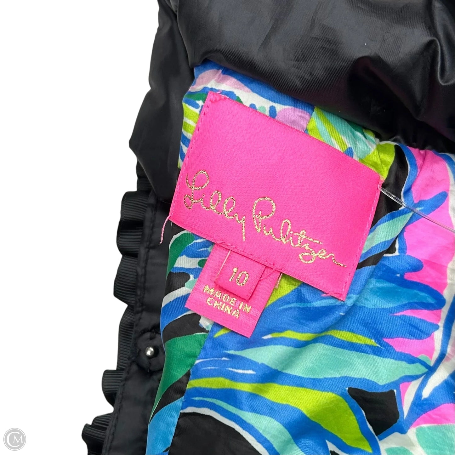 Coat Designer By Lilly Pulitzer In Black, Size: M