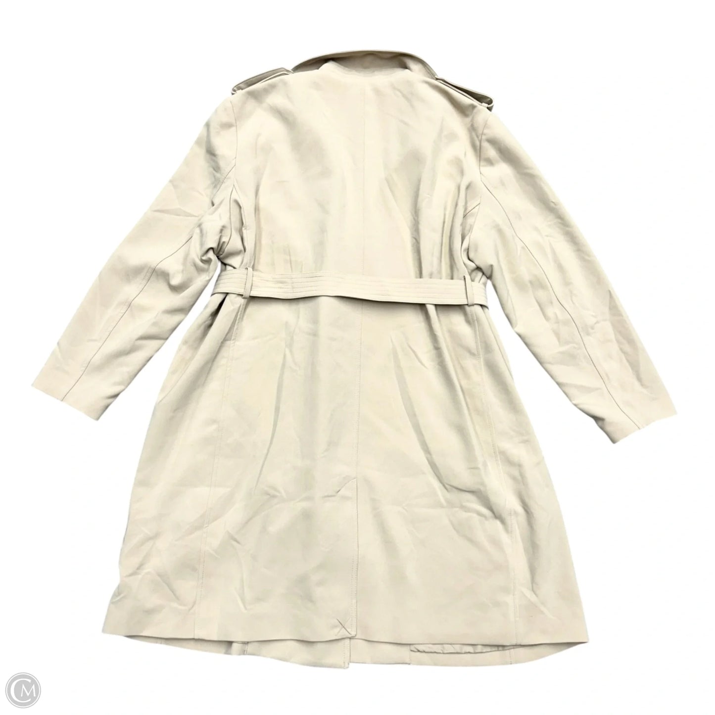 Coat Trench Coat By H&m In Cream, Size: Xxl