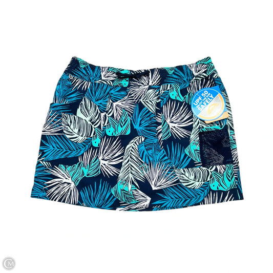 Athletic Skort By Columbia In Tropical Print, Size: M