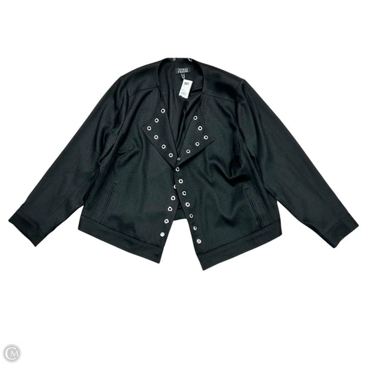 Blazer By Dennis Basso Qvc In Black, Size: 2x