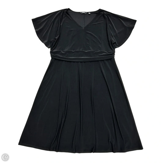 Dress Casual Midi By Dennis Basso Qvc In Black, Size: 2x
