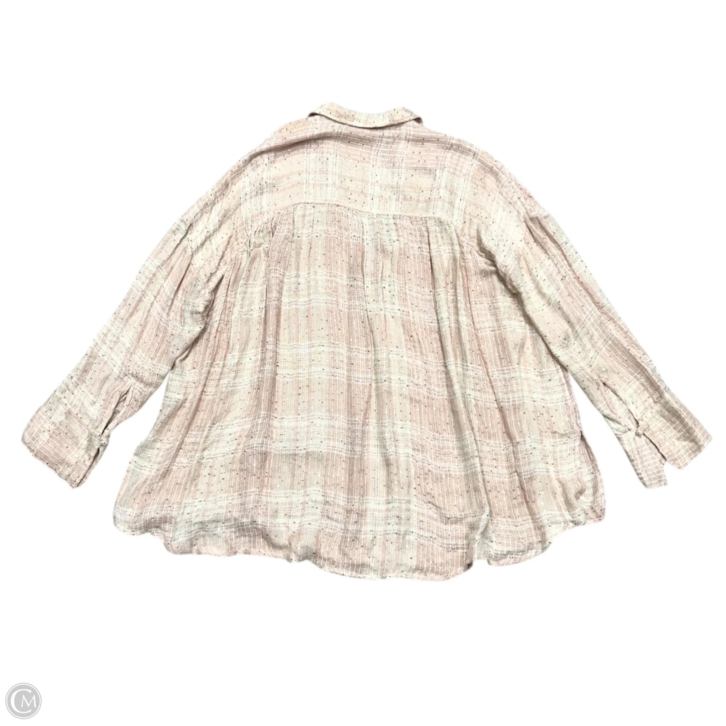 Top Long Sleeve By Free People In Peach, Size: L