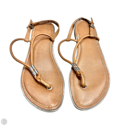 Sandals Flip Flops By Loft In Tan, Size: 9