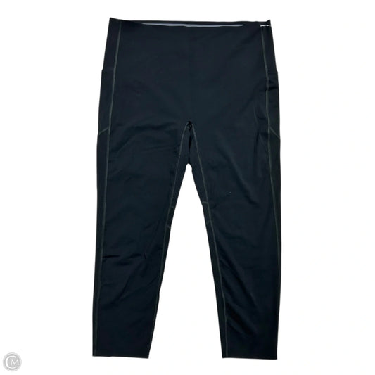 Athletic Leggings By Spanx In Black, Size: 3x