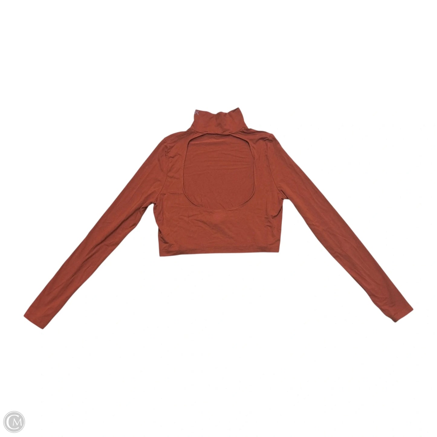 Athletic Top Long Sleeve Collar By Ivy Park In Orange, Size: L