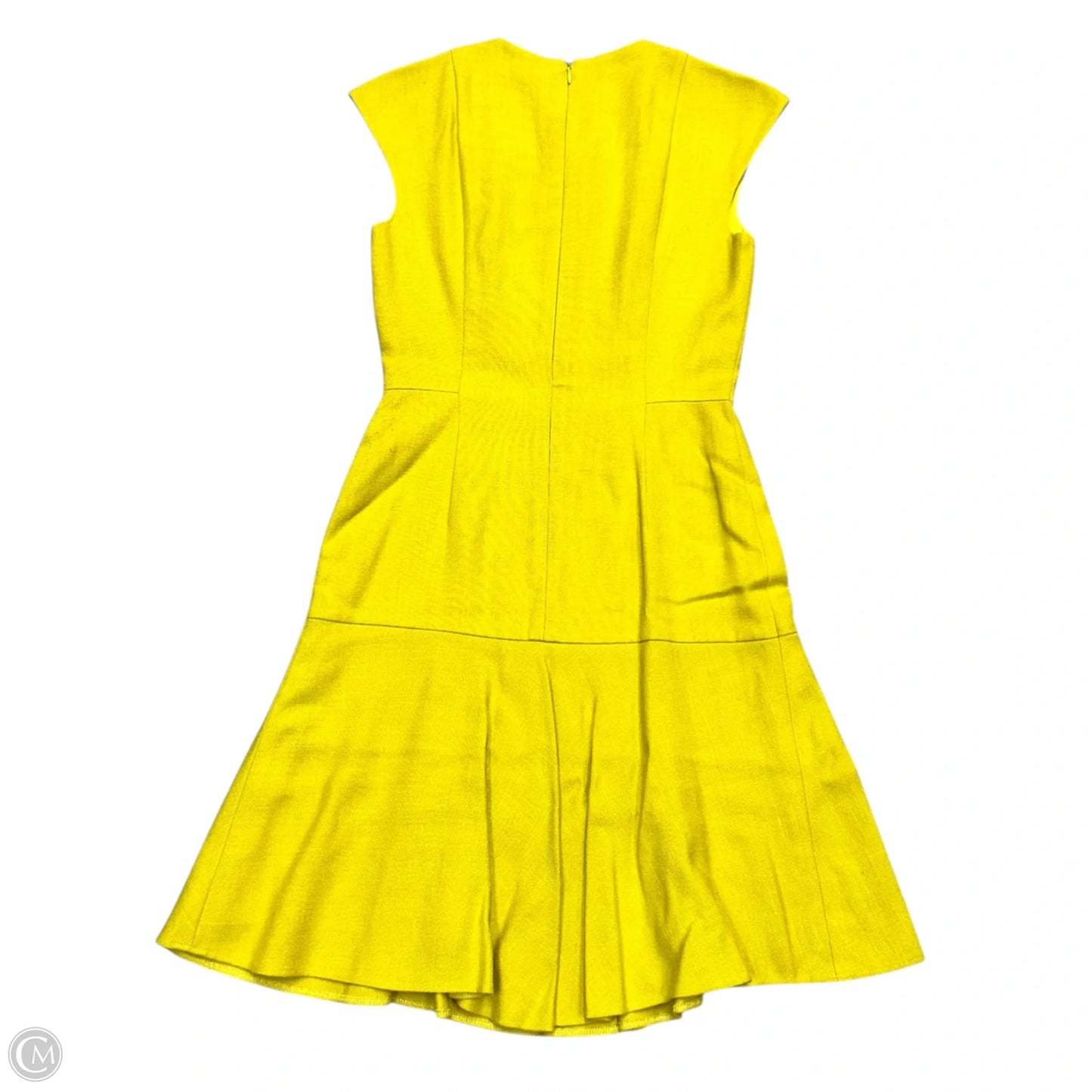 Dress Party Midi By Akris In Yellow, Size: S