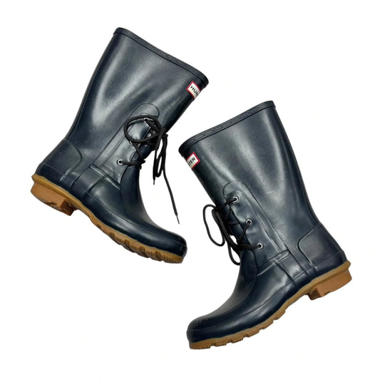 Boots Rain By Hunter In Navy, Size: 8