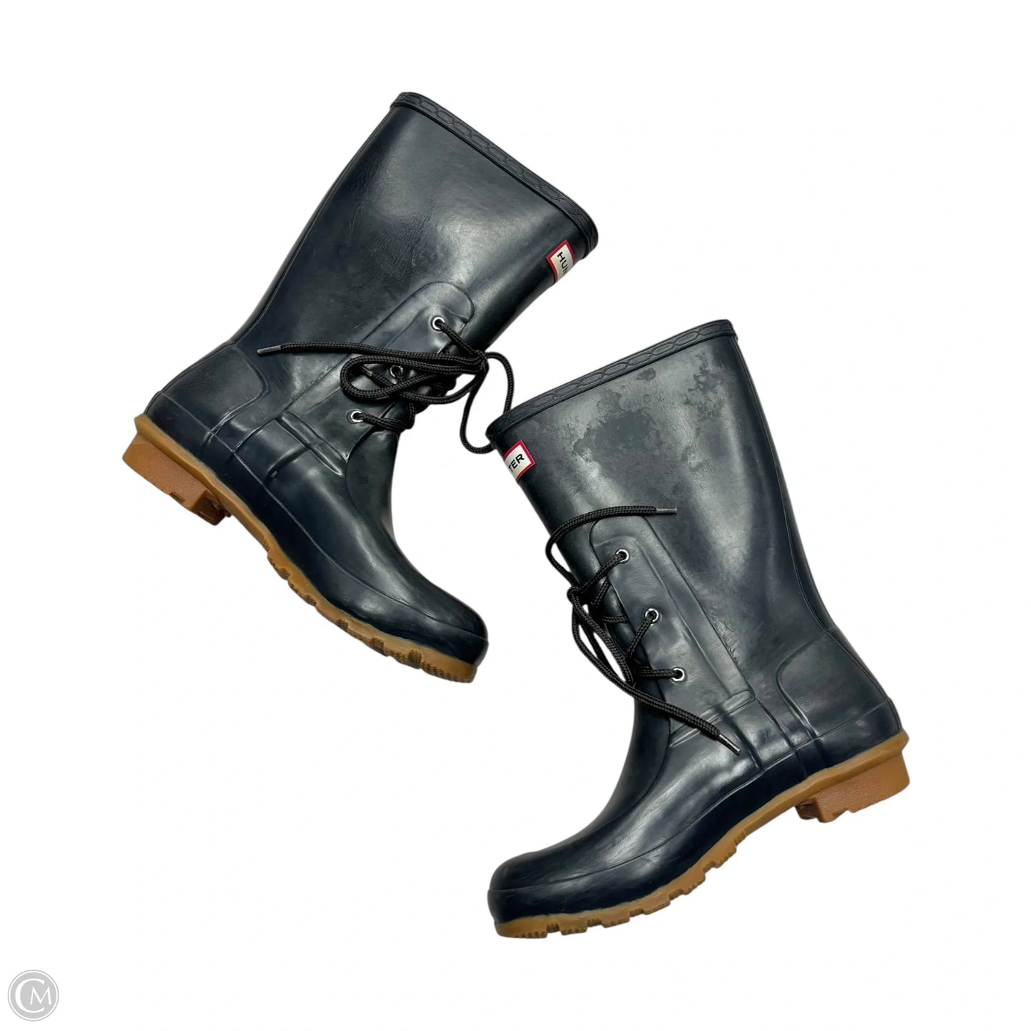 Boots Rain By Hunter In Navy, Size: 8