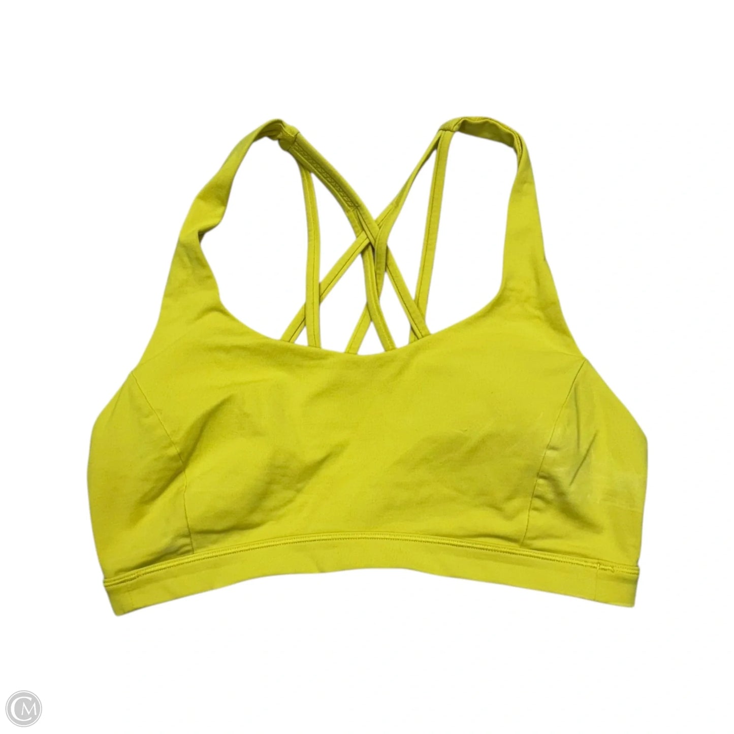 Athletic Bra By Lululemon In Chartreuse, Size: S