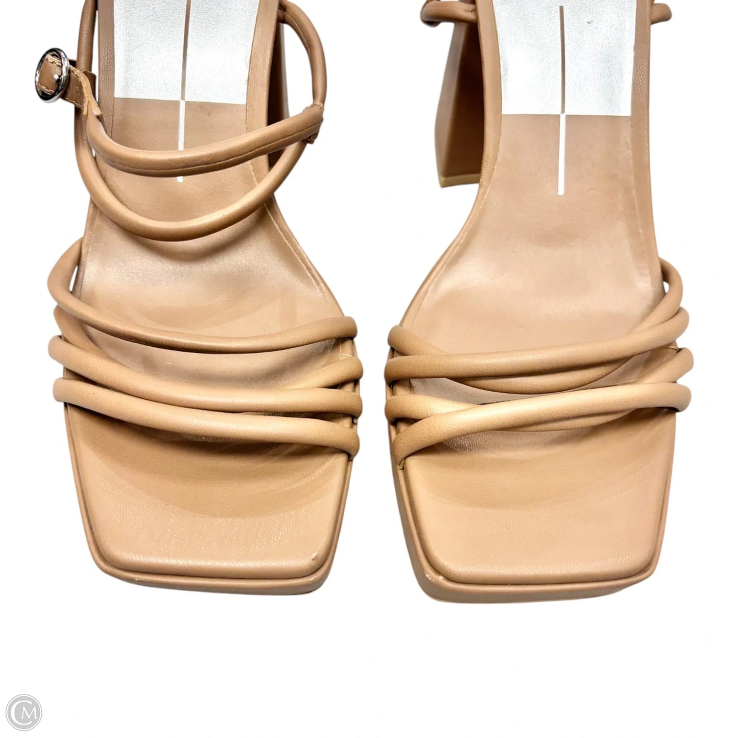 Sandals Heels Block By Dolce Vita In Tan, Size: 8.5