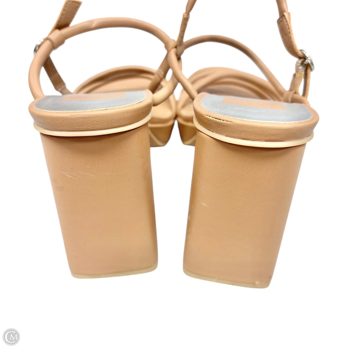 Sandals Heels Block By Dolce Vita In Tan, Size: 8.5