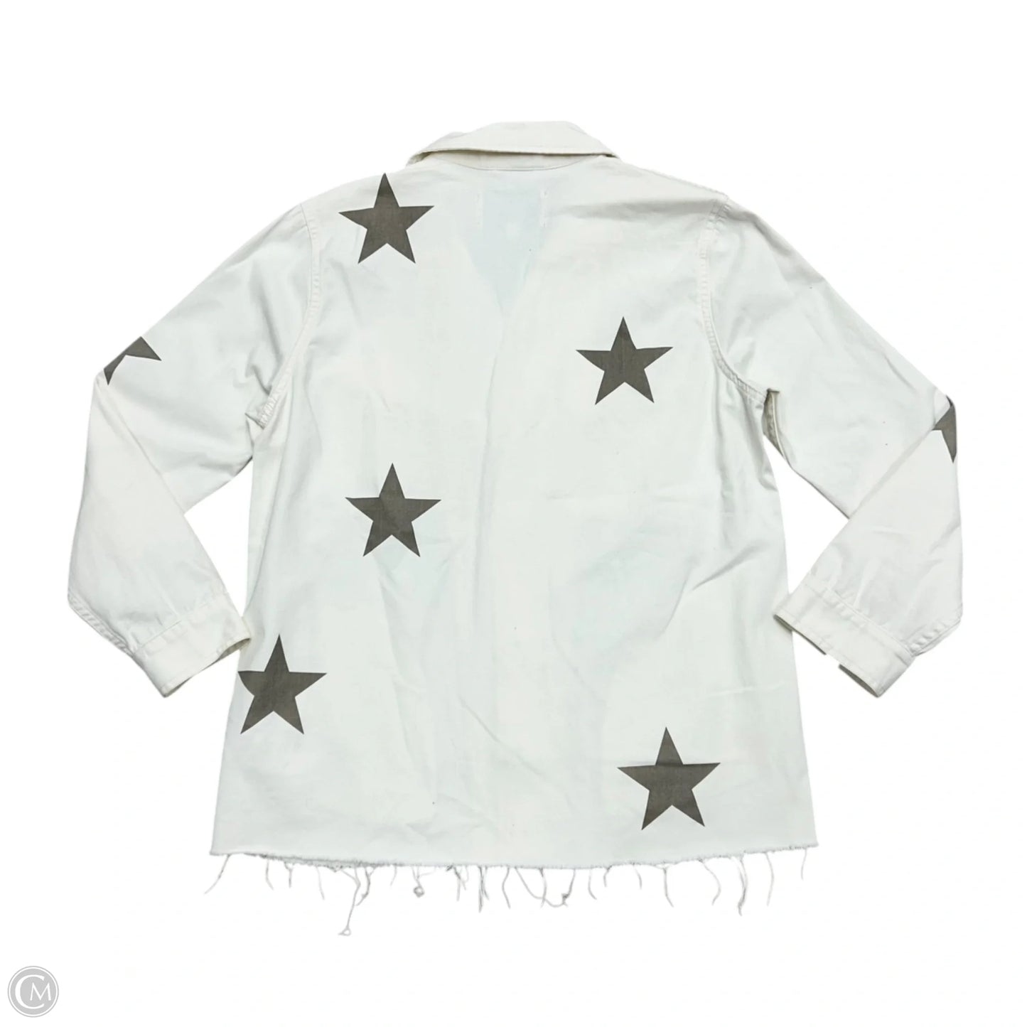 Jacket Denim By Pistola In White Denim, Size: S