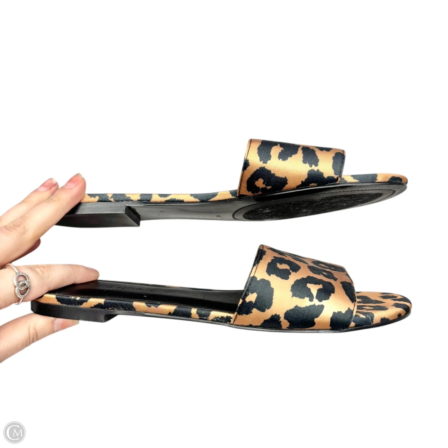Sandals Flats By Banana Republic In Leopard Print, Size: 6
