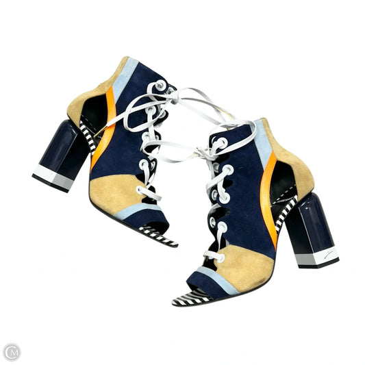 Sandals Heels Block By Pierre Hardy In Multi-colored, Size: 7.5