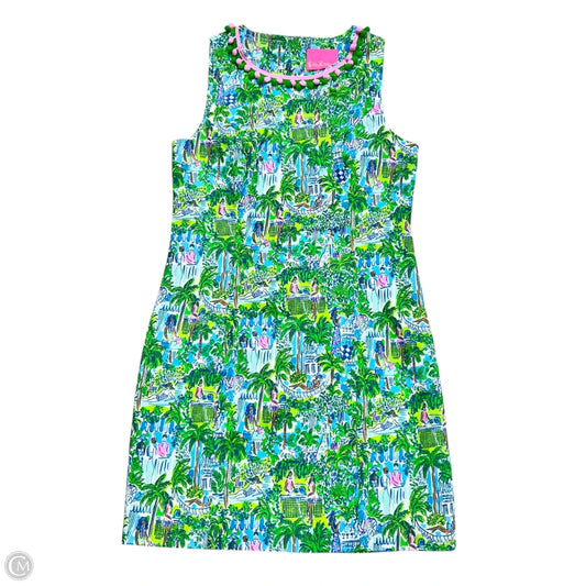 Dress Designer By Lilly Pulitzer In Blue & Green, Size: M