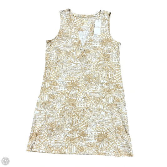 Shorts Designer By Lilly Pulitzer In Tan & White, Size: M