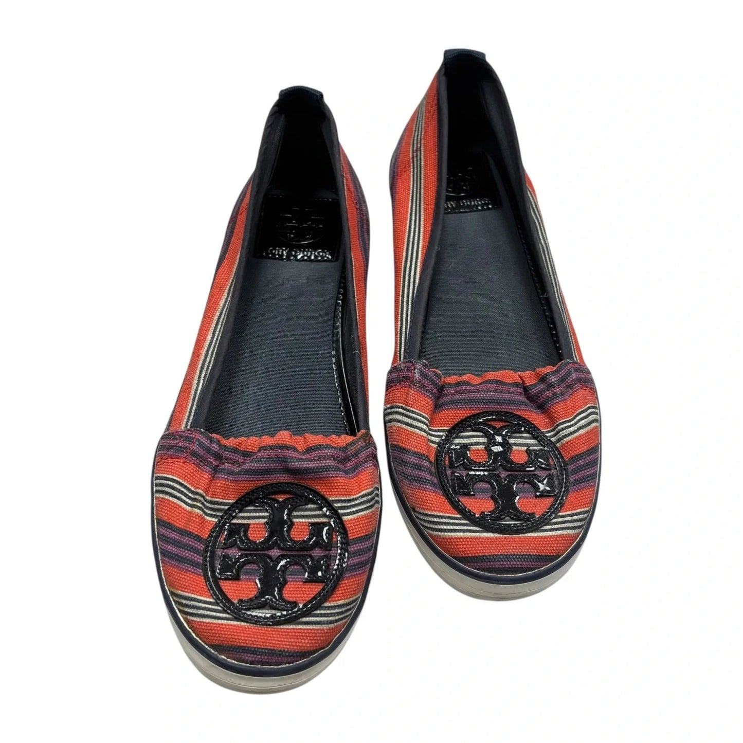 Shoes Designer By Tory Burch In Blue & Red, Size: 8