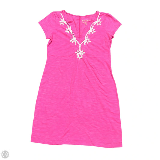 Dress Designer By Lilly Pulitzer In Pink & White, Size: Xs