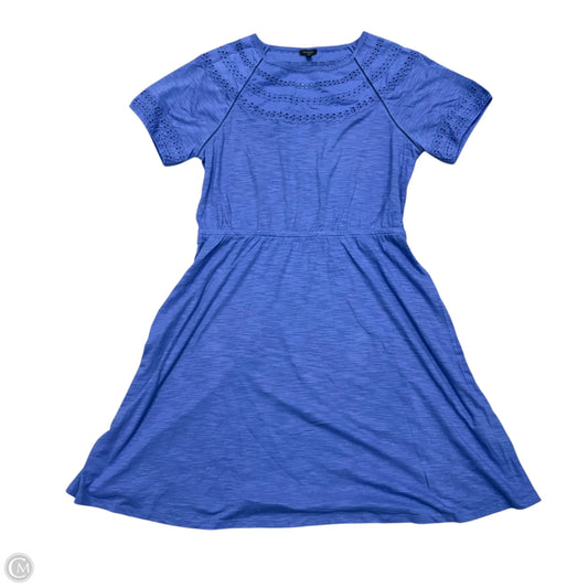 Dress Casual Midi By Talbots In Blue, Size: Xl