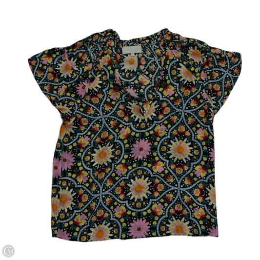 Top Short Sleeve By Caballero In Floral Print, Size: Xs