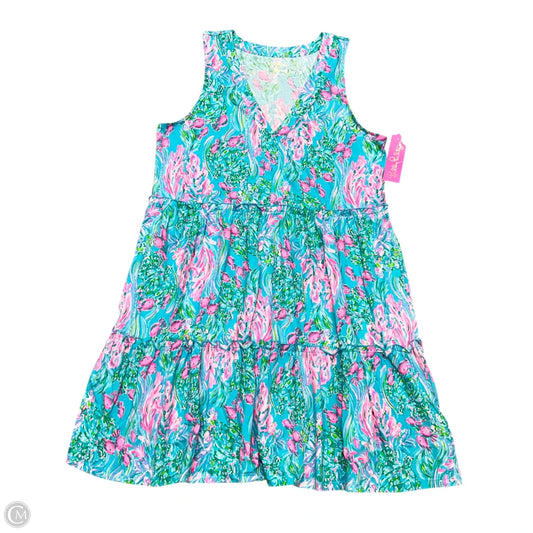 Dress Designer By Lilly Pulitzer In Blue & Pink, Size: L