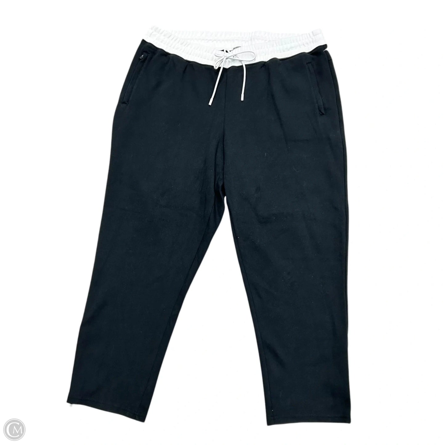 Athletic Pants By Talbots In Black & White, Size: 2x