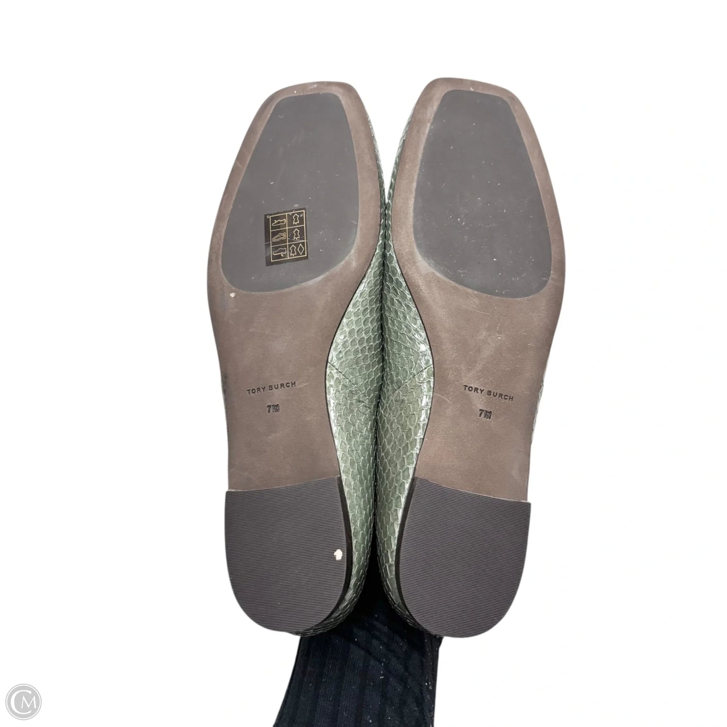 Shoes Designer By Tory Burch In Green, Size: 7