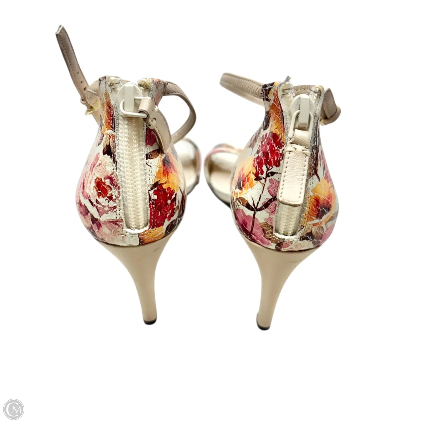 Sandals Heels Stiletto By Cole-haan In Floral Print, Size: 6