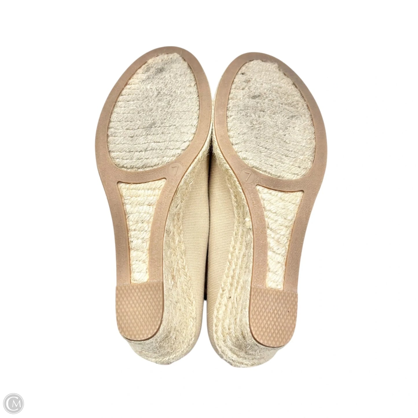 Sandals Heels Wedge By J. Crew In Cream, Size: 7