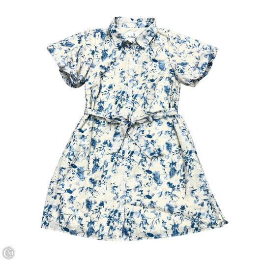 Dress Party Short By Sam Edelman In Blue & Cream, Size: M