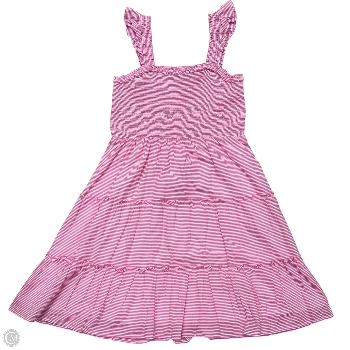 Dress Casual Short By J. Crew In Pink & White, Size: M